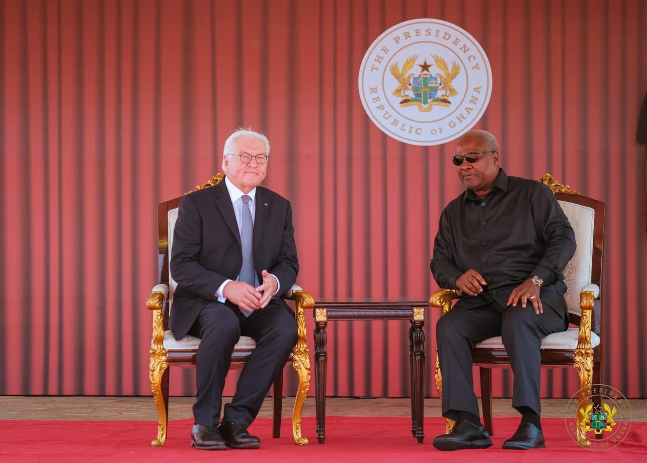 President Mahama Hosts German President for Bilateral Talks on Renewable Energy and Digital Cooperation