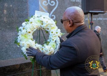 President Mahama Leads Wreath-Laying Ceremony at African Burial Ground, Honours Victims of Transatlantic Slave Trade